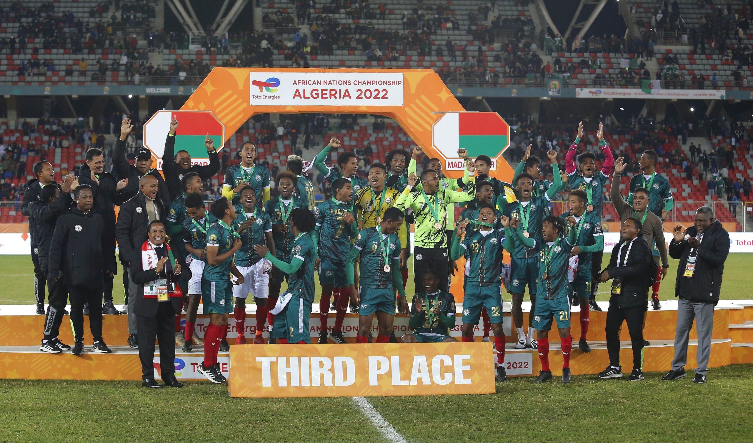 Madagascar termine à la 3ème place du CHAN 2022