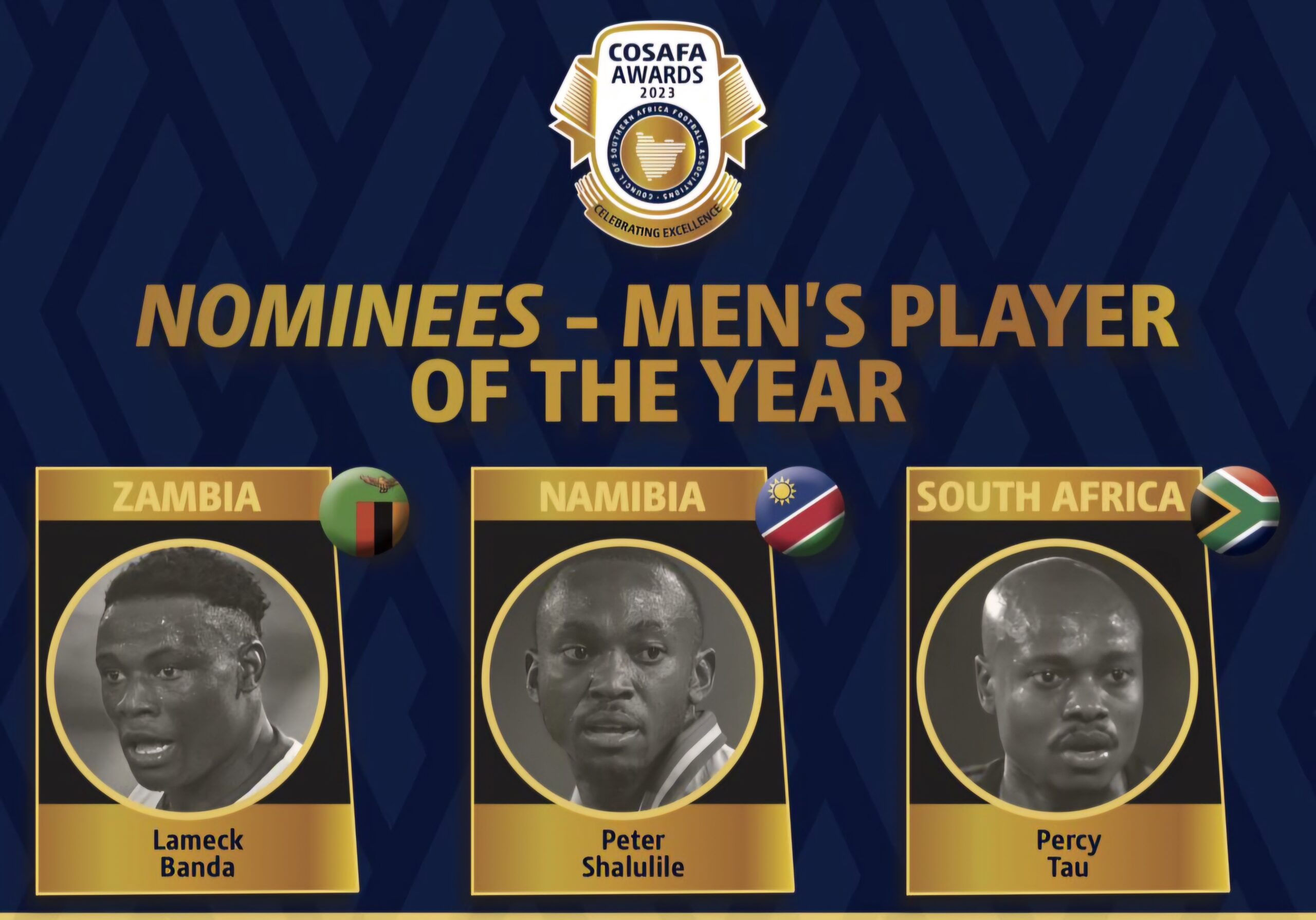 Les nominés pour le Joueur de l'année aux Cosafa Awards 2023