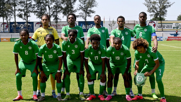 Les Cœlacanthes U20 face au Lesotho au Lalgy Arena, le 27 septembre 2024