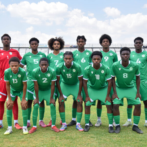 Le XI des Comores U17 face au Zimbabwe le 15 septembre au Ngoni Mwos Stadium. ©️ Nokwanda Zondi/BackpagePix